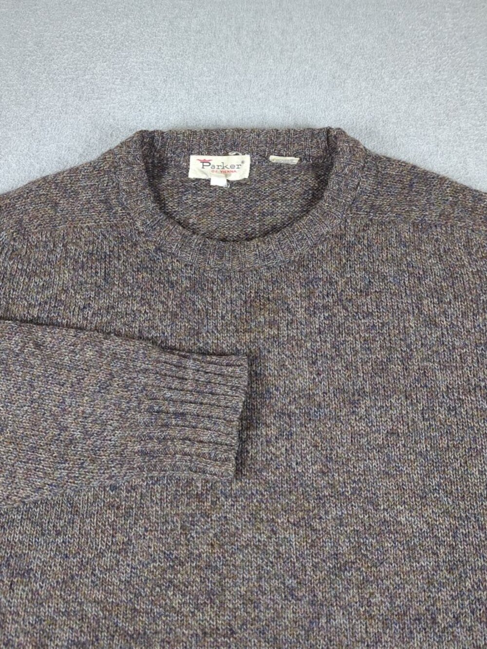 Parker of Vienna Sweater Men's XL Long Sleeve Shetland Wool Pullover